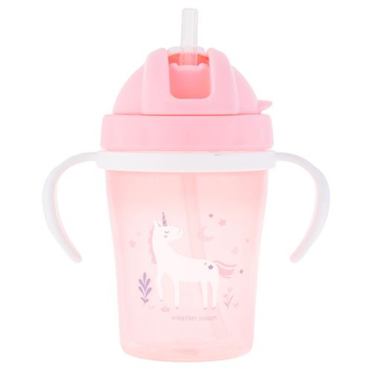 Vaso con Sorbito Rebatible Stephen Joseph 150ML - UNICORNIO 