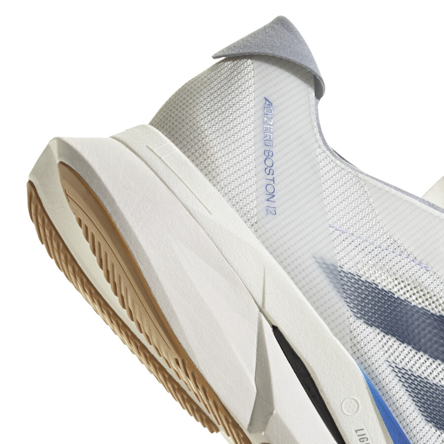 Championes de Hombre Adidas Adizero Boston 12 M Blanco - Azul - Rojo