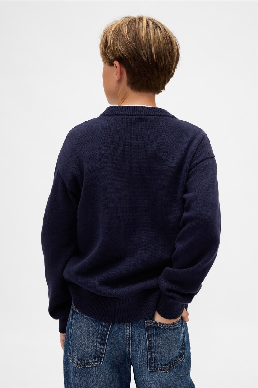 Buzo Algodón Oso Brannan Niño Navy Uniform