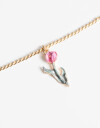 Cadena Corta con Dije Color Cadena Corta Con Dije Flor Aries - Dorado