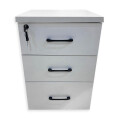 Cajonera con llave 3 Cajones Blanco