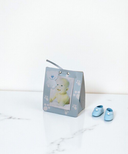 Bolsa portaretrato baby shower 5x5 cm Bolsa portaretrato baby shower 5x5 cm