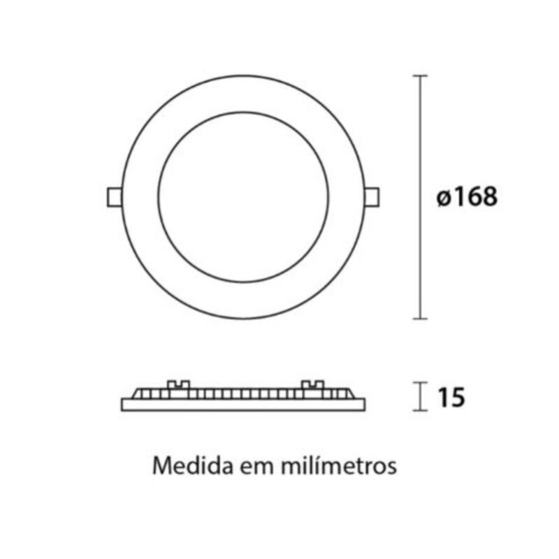 PANEL EMB. LED 12W 6500K  REDONDO PANEL EMB. LED 12W 6500K  REDONDO