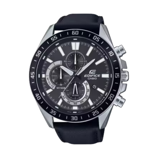 Reloj CASIO EDIFICE EFV620L-1AVUDF Cuero Negro Esfera 43mm 0