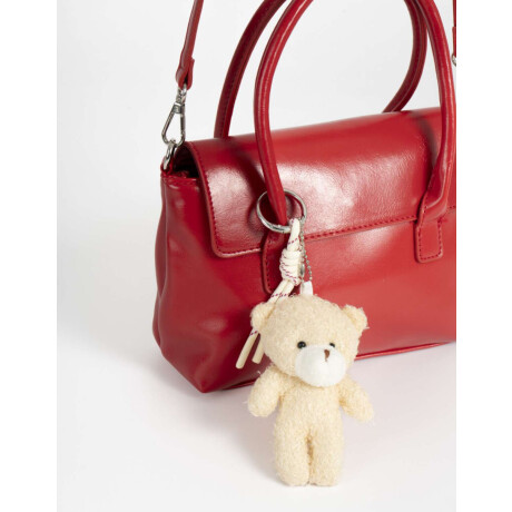 Cartera City Crudo Rojo Medio