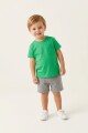 Remera m/c escote redondo y bolsillo VERDE