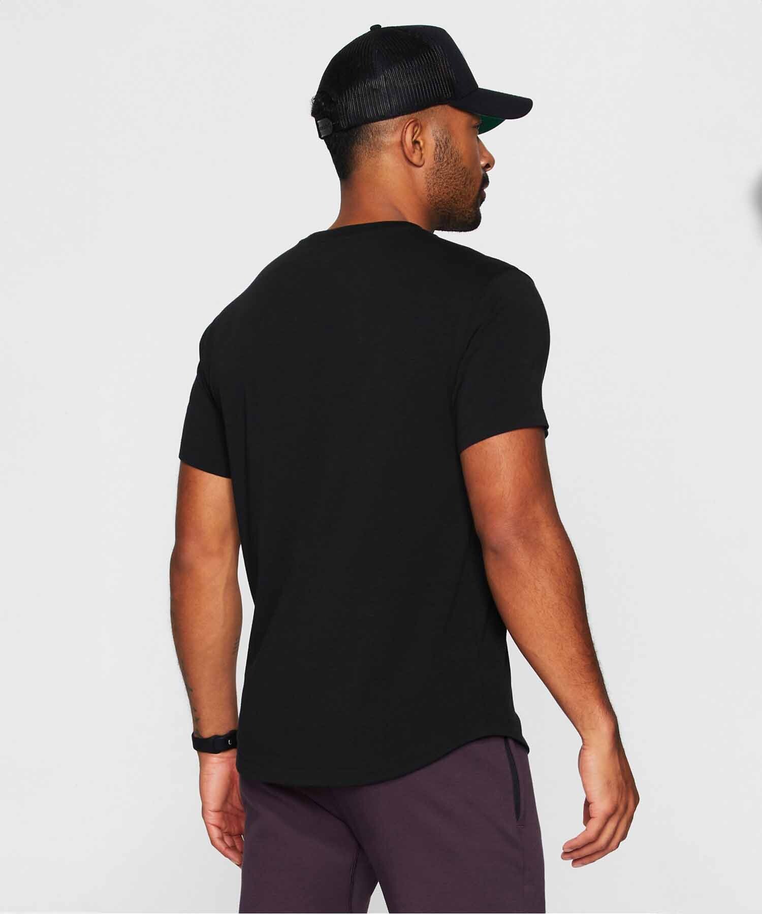 Polo Manga Corta The 24-7 Tee Curved Hem Hombre Black