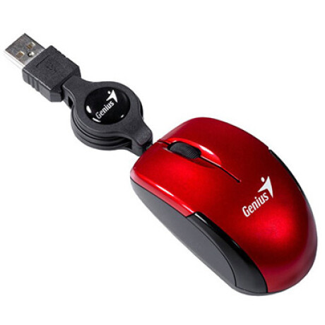 Mini Mouse Genius Retractil USB Rojo 001