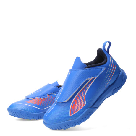 Championes Puma Futbol 5 Ultra 6 Play V TT Unisex Azul - Blanco - Rojo
