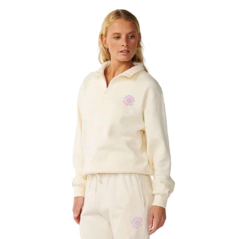 Buzo Rip Curl Party Wave 1/2 Zip - Blanco Buzo Rip Curl Party Wave 1/2 Zip - Blanco