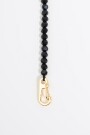 COLLAR LOGO Y CRISTALES Negro