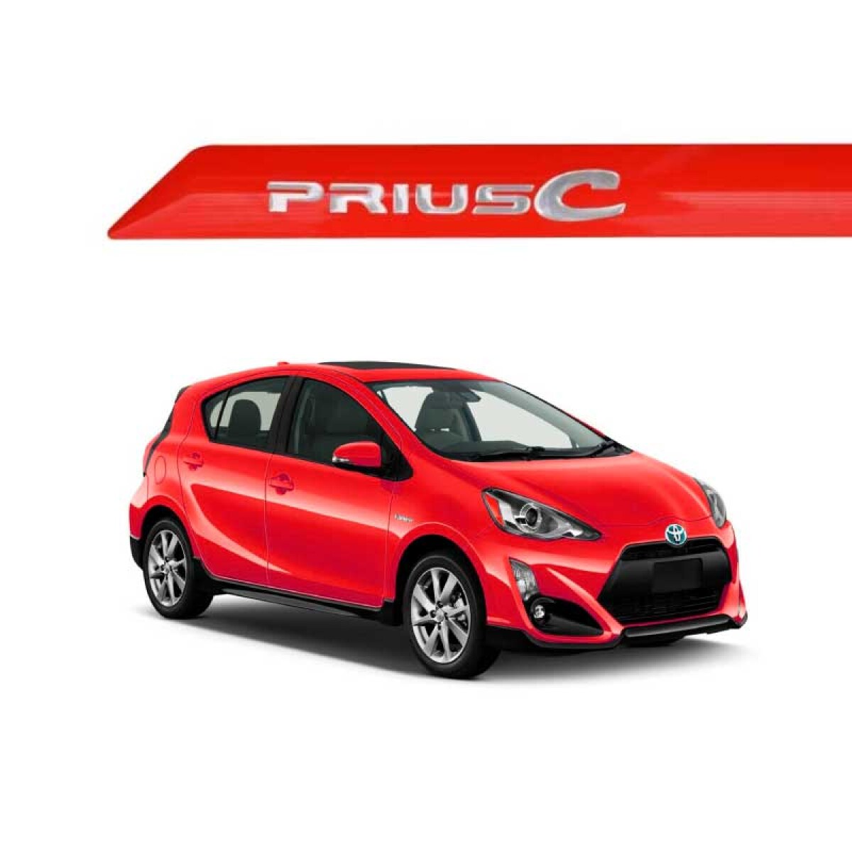 Baguetas Auto Específicas Toyota Prius Rojo 