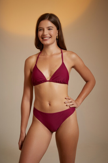 Top+bikini Twist Bordeaux Claro