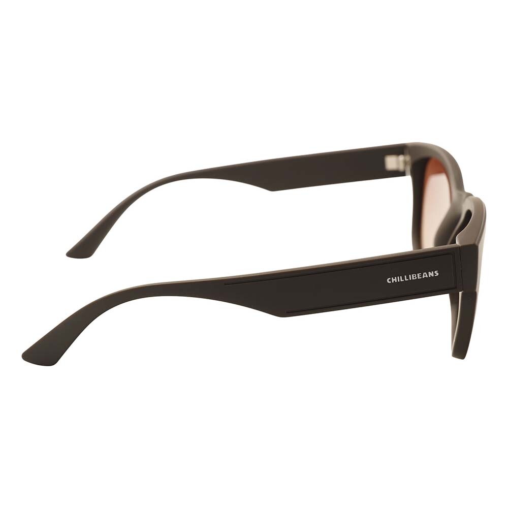 Lentes De Sol De Policarbonato Redondo Chilli Beans Gradiente Marón/Marrón