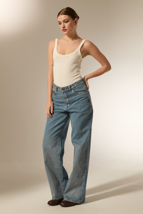 Pantalon Danisa Azul Grisaceo