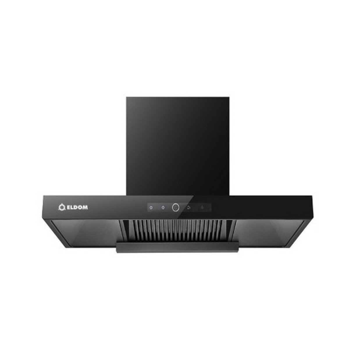 CAMPANA ELDOM 90cm RECTA NEGRA 850 M3/H DIGITAL 