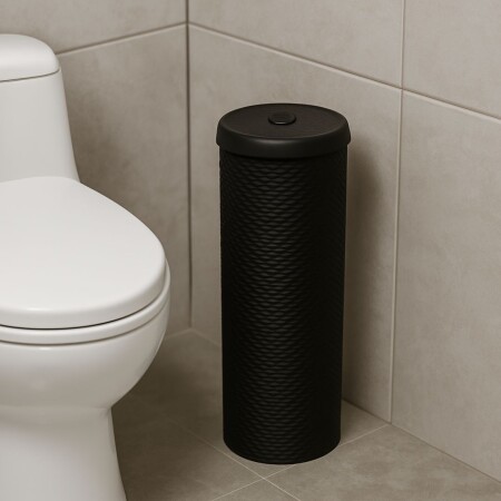 PORTA PAPEL HIGIENICO NEGRO PORTA PAPEL HIGIENICO NEGRO