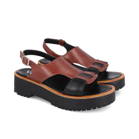 SANDALIAS VENET - CUERO MARIA MARRON