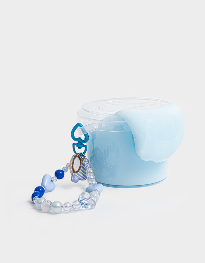 Lúdico Juguetes Balde De Slime Con Strap - Azul Celeste