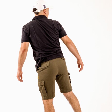 Bermuda Cargo con Spandex Extra Verde