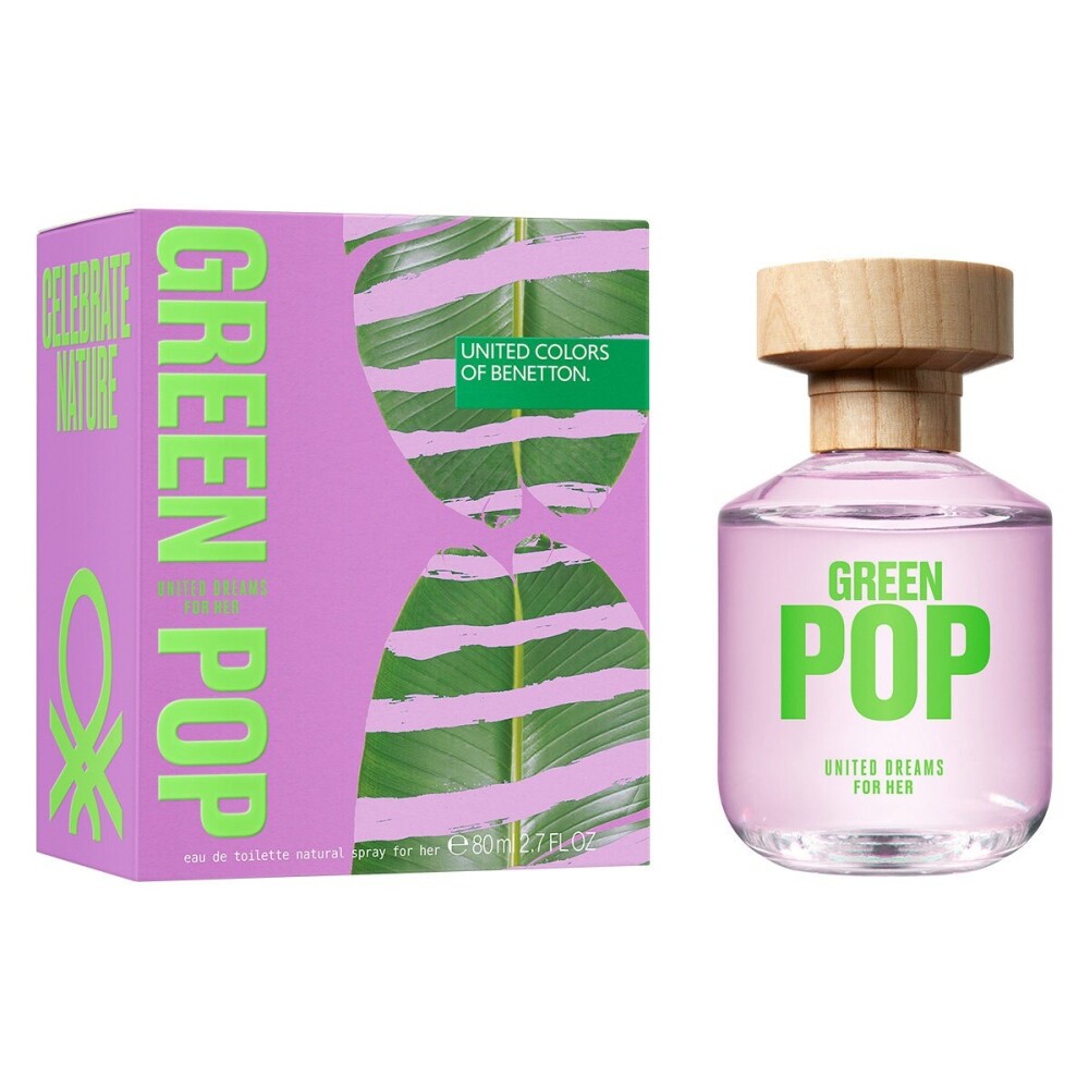 Benetton United Dreams Green Pop Mujer (Edición Limitada 2025) Eau de Toilette 80ml - Femenino