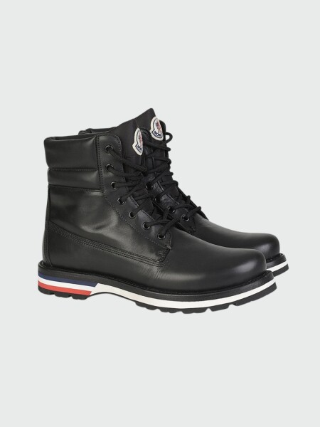 Moncler -Botas de cuero acordonadas, Vancouver Negro