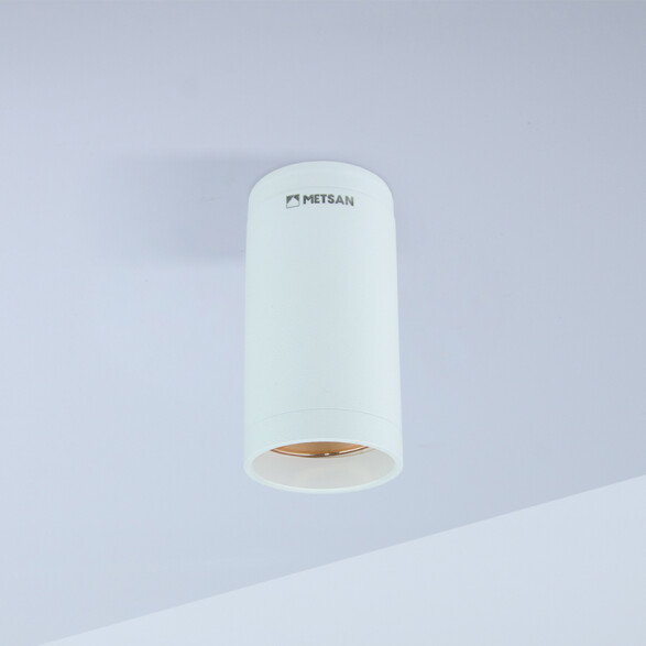 Aplique cilindro REFLECTO 55 blanco p/GU10 no inc. MN0510