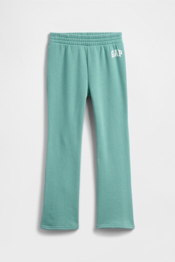 Pantalón Deportivo Logo Bootcut Niña Turquoise Smoke 805