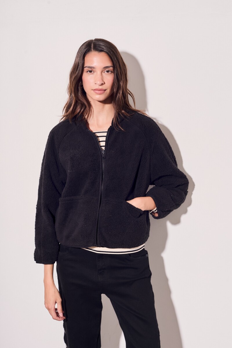 Campera Reversible Negro