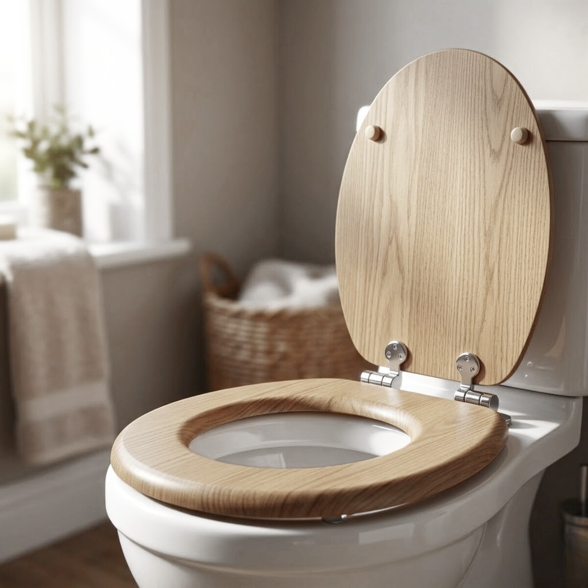 Asiento de inodoro madera - ROBLE CLARO 