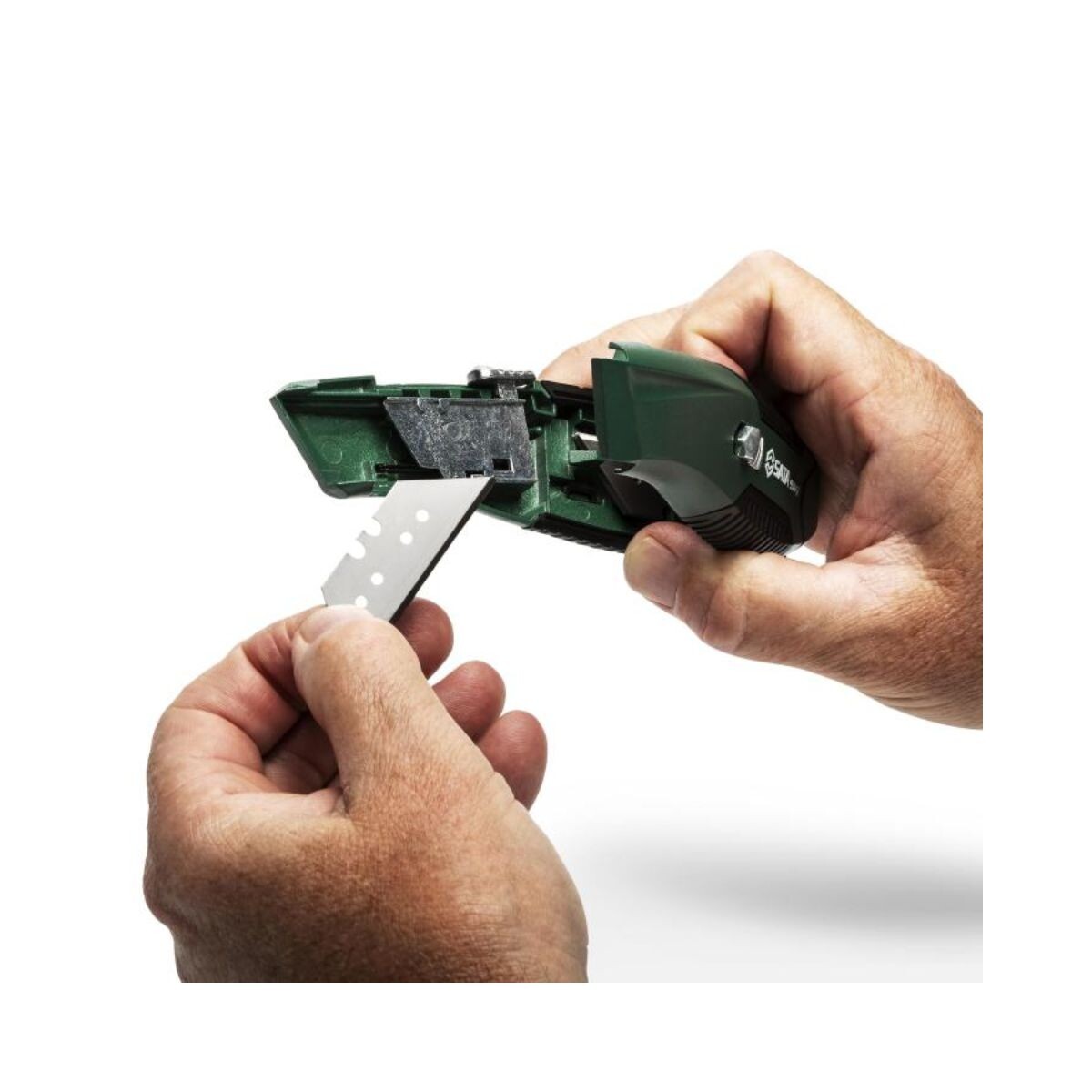 TRINCHETA AUTORRETRACTIL TRAPEZOIDAL SATA Trincheta Autorretractil Trapezoidal Sata