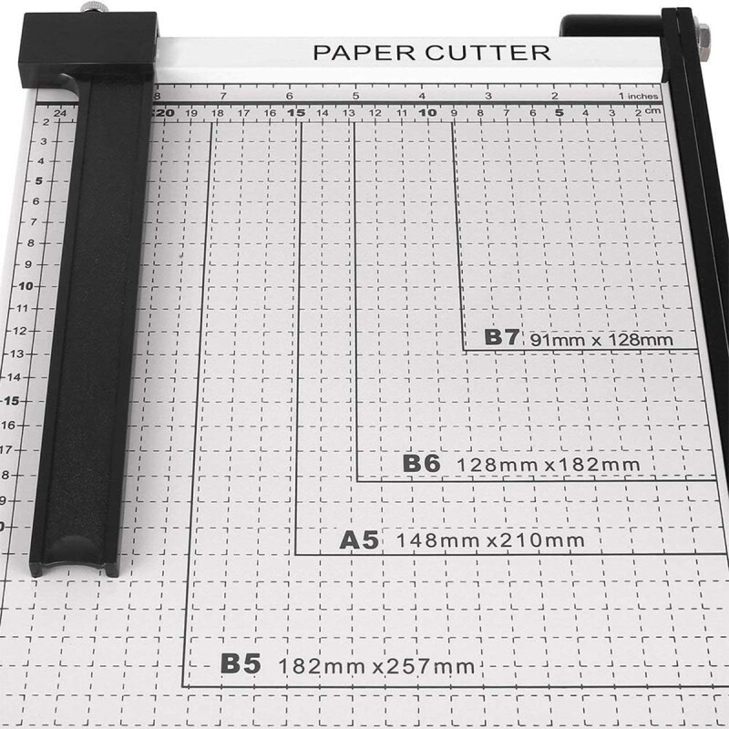 Guillotina de metal corta papel A4 GRIS