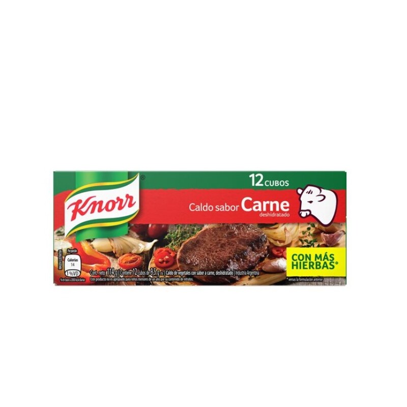 CALDO KNORR 12UNI CARNE Caldo Knorr 12uni Carne