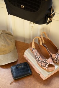 Zapatos Snake Cuero Beige