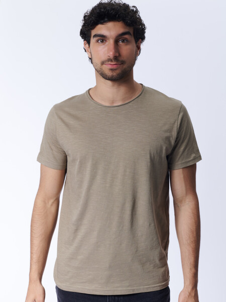 Remera slub Verde