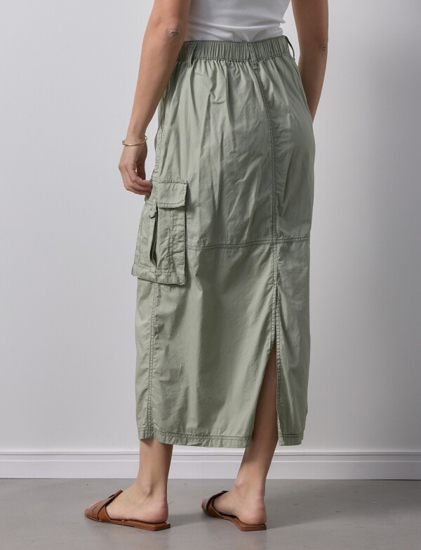 Falda Maxi Cargo OLIVA