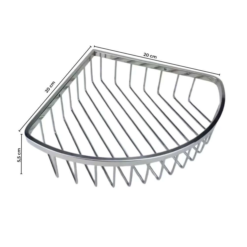 Organizador de baño Esquinero Bronce Cromado Brillante Organizador De Baño Esquinero Bronce Cromado Brillante