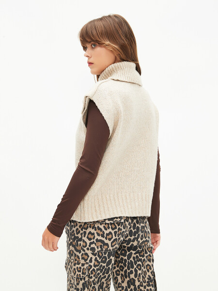 CHALECO FINCA BEIGE MELANGE