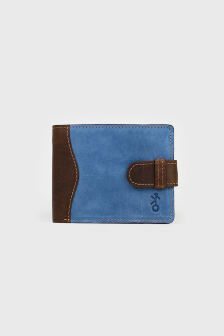 Billetera Jacinto con Pasador Azul