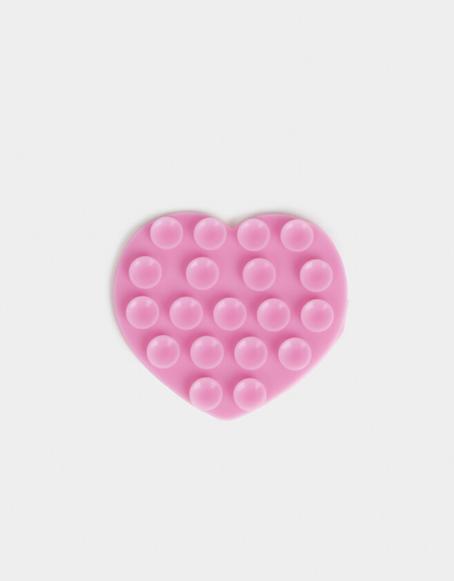 Accesorios De Celular Varios Soporte De Celular Corazón - Rosa Claro