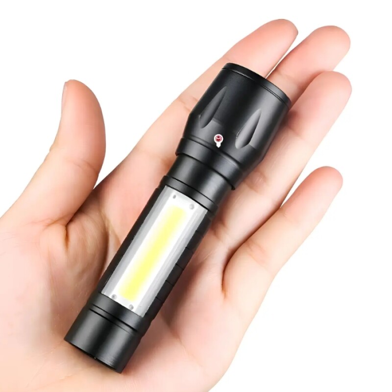 Mini Linterna LED Recargable USB con Zoom Mini Linterna LED Recargable USB con Zoom