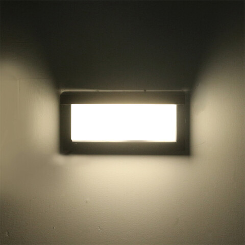 Lámpara de pared LED rectangular IP65 20W luz fría IX4545Y