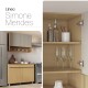 JUEGO DE COCINA MODULAR SIMONE MENDES BEIGE 120CM 2 PUERTAS GAMAS DE BEIGE