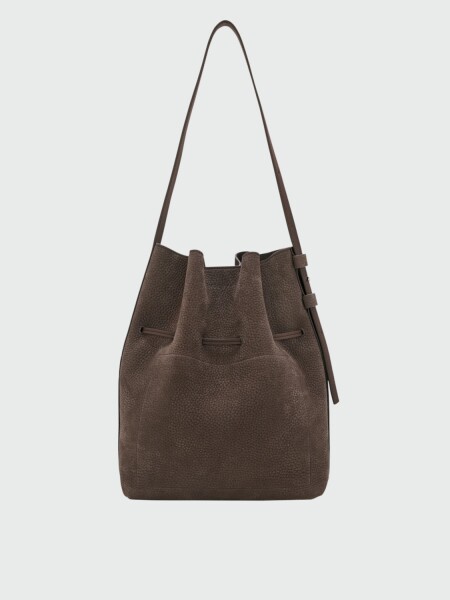 LONGCHAMP - LE ROSEAU VELVETY, CARTERA DE HOMBRO M Negro Estampado