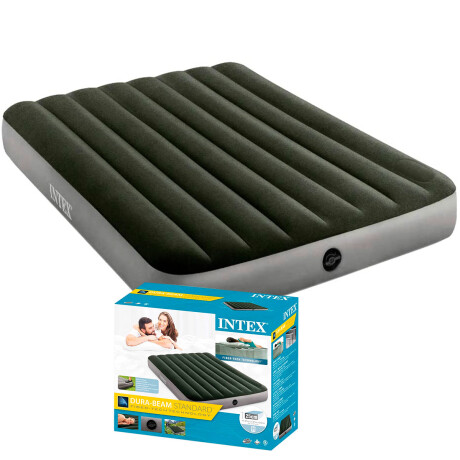 Colchón Inflable Intex 1 1/2plaza Grande Camping +inf Inx064762