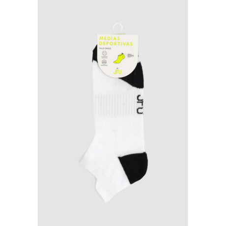 Medias cortas diseño deportivas Blanco