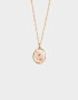 Cadena Corta con Dije Con flores Cadena Corta Con Dije Flor - Dorado