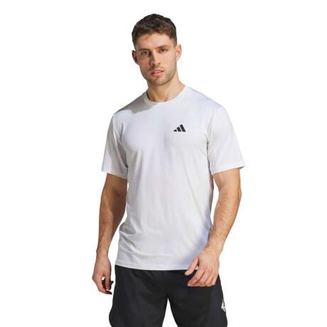 Remera Essentials Stretch de Hombre Blanco