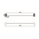 TOALLERO RECTO METAL SIGNATURE DORADO BRUSHED GOLD 60CM DORADO-BRUSHED GOLD
