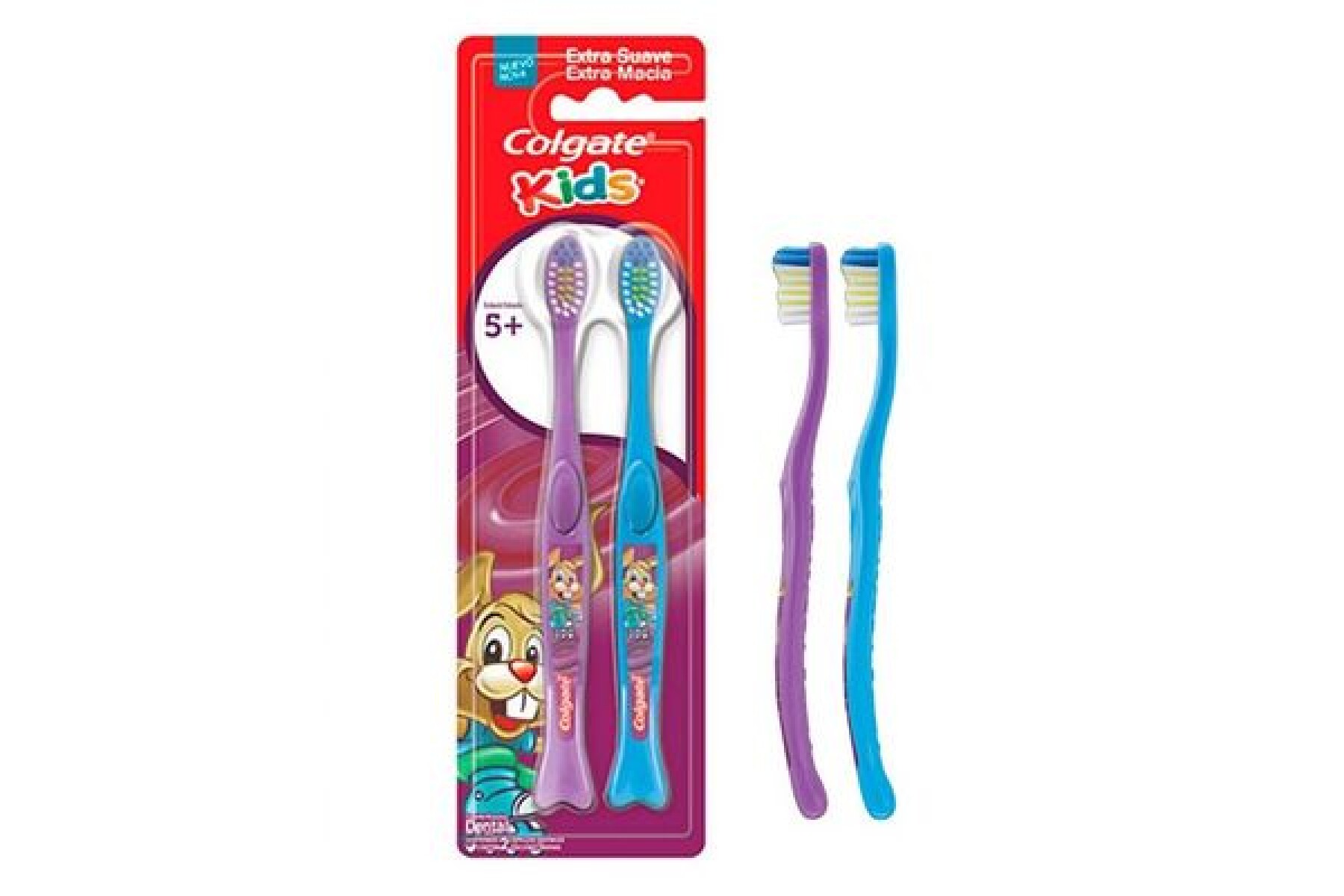Colgate Kids +5 Cepillo x2 – Cepillos Dentales Infantiles 